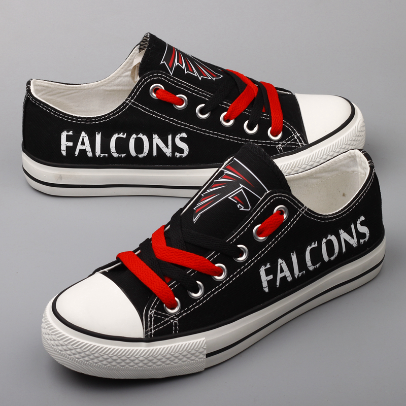Women's NFL Atlanta Falcons Repeat Print Low Top Sneakers 002